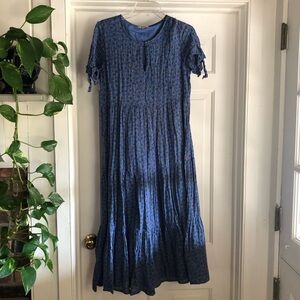 Madewell Tiered Floral Midi Dress